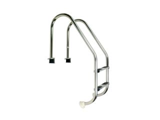 Edelstahl-Treppenleiter Standard mit Gehäuse, 2-stufig, AISI 316