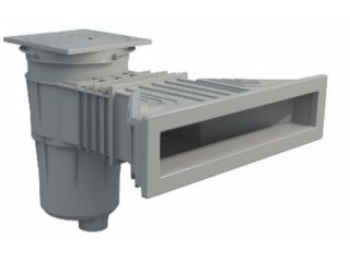 Superskimmer 17,5 l mit Messingbefestigungen - hellgrau (RAL7004)