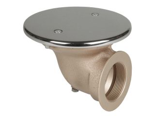 Bodenablauf, Anschluss 2“ in 90°, gegenströmender Schutzdeckel d= 168 mm