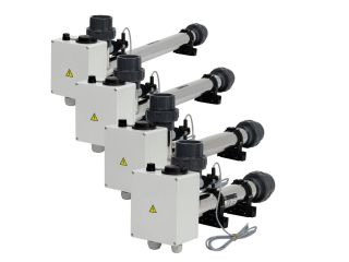Heizung EOVk-18, 18 kW, 400 V, Edelstahl, mit elektrischem Durchflussklappe