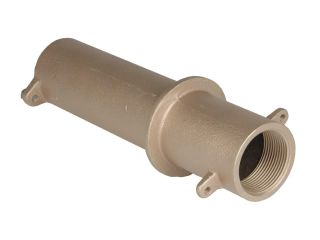 Durchbruch durch die Wand für Keramikbecken – 11/2" x 11/2", Länge 240 mm.