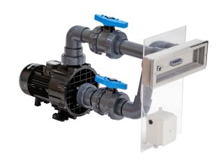 Profi-Vorwand JET SWIM ATHLETE - 66 m3/h, 230V, Pumpe Bravus, 1x Luftdrucktaste