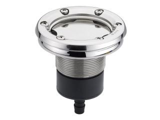 Luftregler aus Edelstahlgrundelement mit Flansch