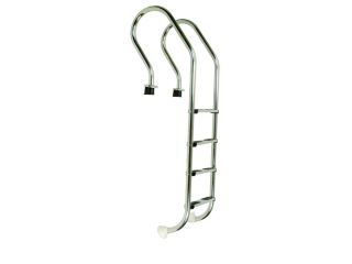 Vierstufige Edelstahl-Leiter Mixta mit Gehäuse, AISI 304