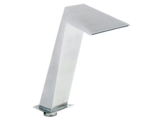 Wasserblendkrage – Kubist 370 mm, Edelstahl AISI 316, Anschluss 75 mm, Oberfläche matt