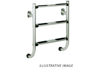 Unterteil des Edelstahlleiters - 3 Stufen (Befestigung mit Flansch), AISI 316