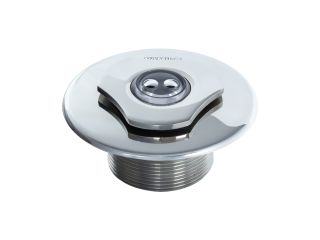 Eingangsdüse VAMILA aus Edelstahl mit transparentem Kugel 2 x 7,8 mm