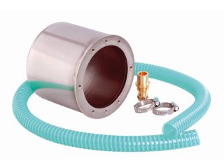 Topf für die Lichter mit Kabelschutz – Edelstahl