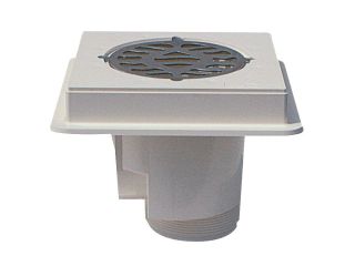 Bodenablauf ABS, Edelstahlgitter AISI 316, für Beton