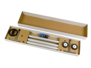 Aufrollgerät mit Teleskopstab „Selbst zusammenbauen“, fahrbar, 3,7–4,6 m