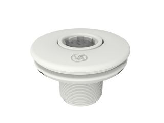 Düsensatz VA, mit Messing-Anschlägen, für Folienbecken, Verbindung klebend 50 mm, weißes ABS