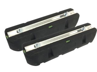 Montage von Silentblock-Unterlagen unter die Wärmepumpe - 600 mm (2 Stück)