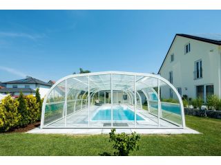 Hohe Poolüberdachung GALAXY