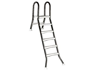 ESP Leiter für oberirdische Schwimmbäder, 5+1 Stufen, für Schwimmbäder mit 1,5 m Höhe, AISI 304