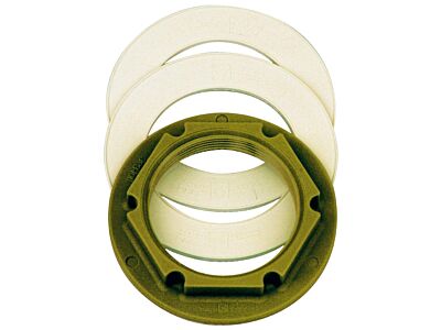 Zubehör MTS - Kontermutter R 2“ PA 6,6 + zwei Dichtungen aus EPDM.