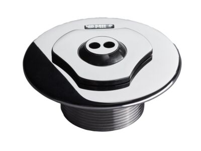 VAMILA Edelstahl-Einspülrohr mit Kugel 2 x 7,8 mm