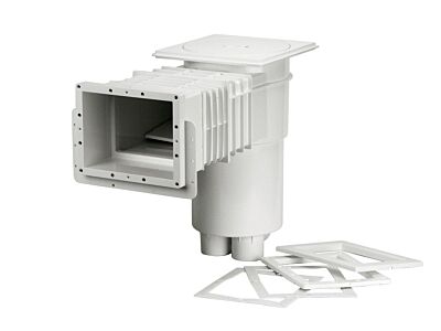 Skimmer VA, Ansaugung 215 x 160 mm, für Folien, verlängerte Rüssel, Messing-Spritzgussteile