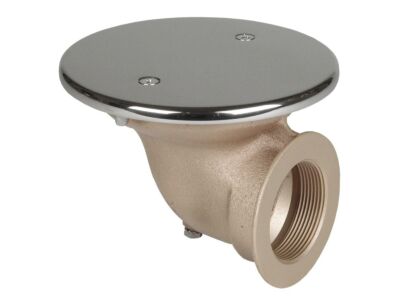 Bodenablauf, Anschluss 2“ in 90°, gegenströmender Schutzdeckel d= 168 mm
