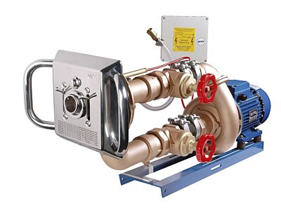 Montagesatz - Taifun 63m3/h quadratisch, bronz. Pumpe 2,6kW