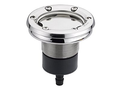 Luftregler aus Edelstahlgrundelement mit Flansch