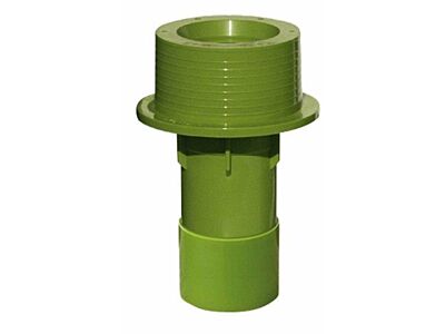 Durchgang durch die Poolwand für Licht - mit Messingabschlüssen