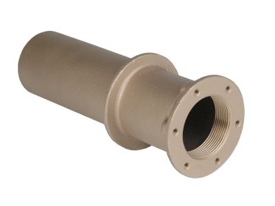 Durchgang durch die Wand für Keramik- und Folienbecken – 2“ x 2“, Länge 240 mm.