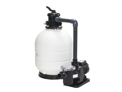 Filtrationsgerät KIT ROMA 400 4m3/h mit Fußstütze und Micro Delfino-Pumpe