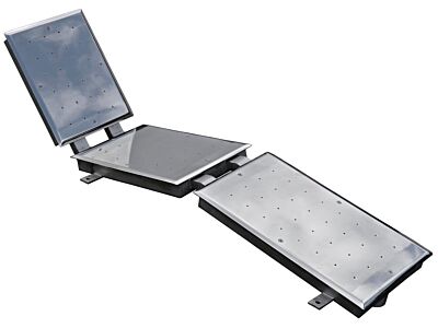 Luftmassageliege in Folie