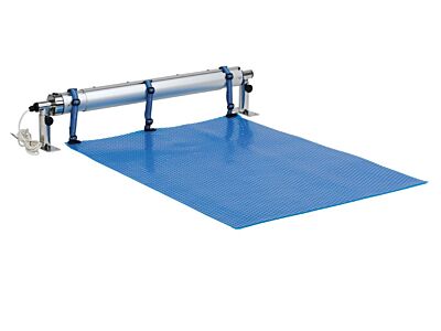 Rollenanlage mit elektrischem Antrieb und Teleskopstange - 2,7-4,4 m - einstellbare Höhe