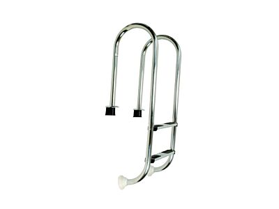 Edelstahlleiter Muro (Slim) mit Gehäuse, 2-stufig, AISI 304