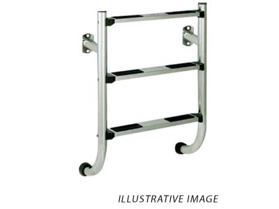 Unteres Teil der Edelstahl-Treppenleiter - 5 Stufen (Ankerschraube), AISI 316