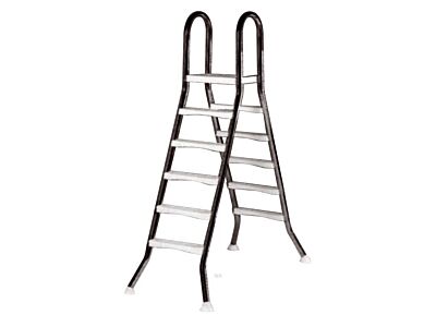 EEP-Leiter für aufgesetzte Pools, 5+5 Stufen, für Pools mit einer Höhe von 1,5 m, AISI 304