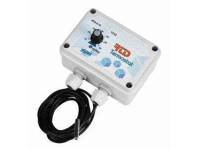 Elektronischer Thermostat separat im Gehäuse IP 55