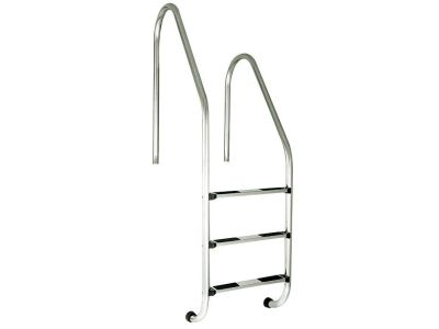 Edelstahllleiter RVM–3 Stufen mit verschiedenen Handlaufhöhen (Standard), AISI 304