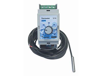 Elektronischer Thermostat für DIN-Schiene (im Schaltschrank)