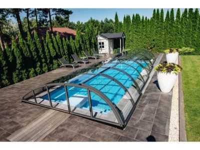 Schwimmbadüberdachung WAVE