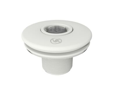 Düsensatz VA, mit Messing-Anschlägen, für Folienbecken, Verbindung klebend 50 mm, weißes ABS