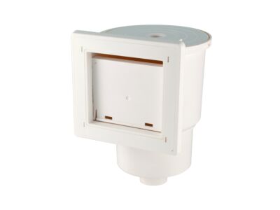 Skimmer VA 150 x 150 mm, mit Schraubenklammer, für Folien, Anschluss 1,5“