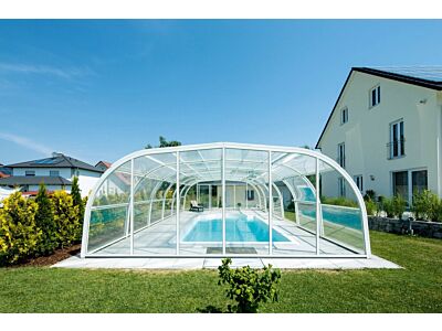 Hohe Poolüberdachung GALAXY